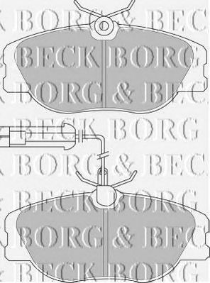 BORG & BECK bbp1567 -  Комплект тормозных колодок, дисковый тормоз